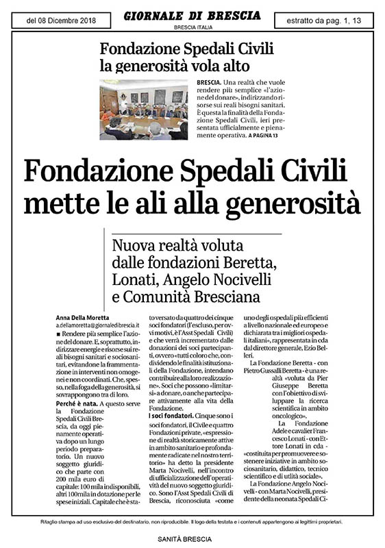 Articolo rassegna stampa