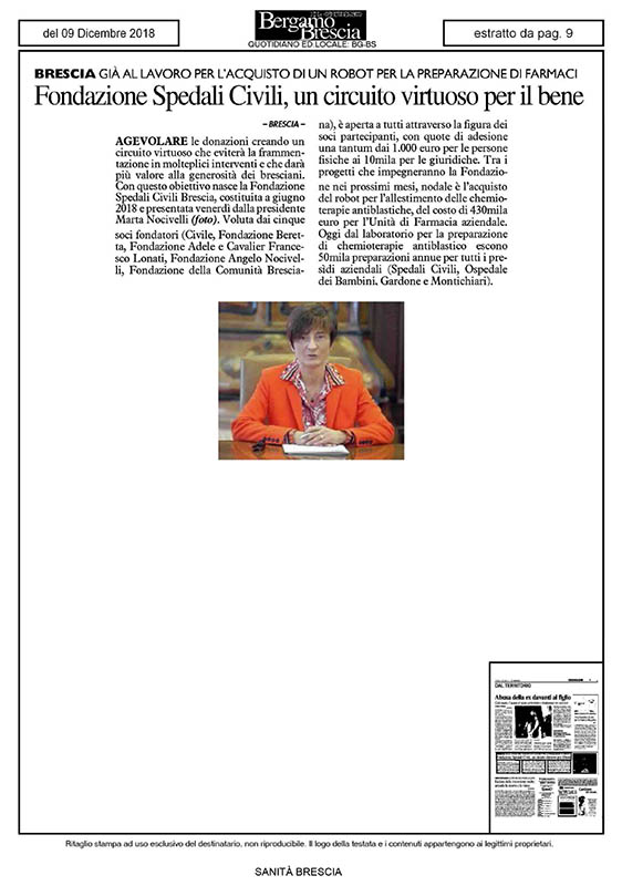 Articolo rassegna stampa