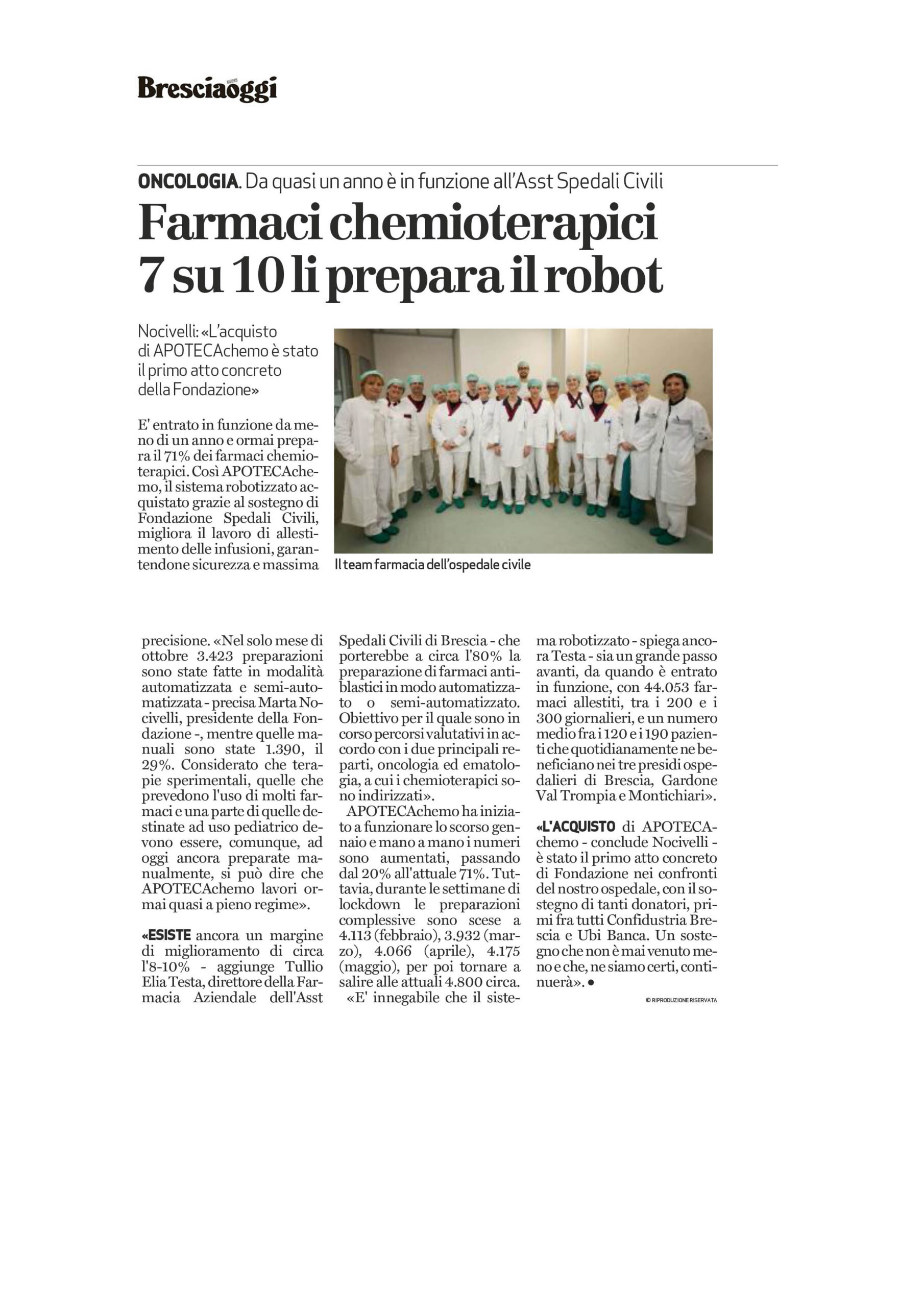 Articolo rassegna stampa