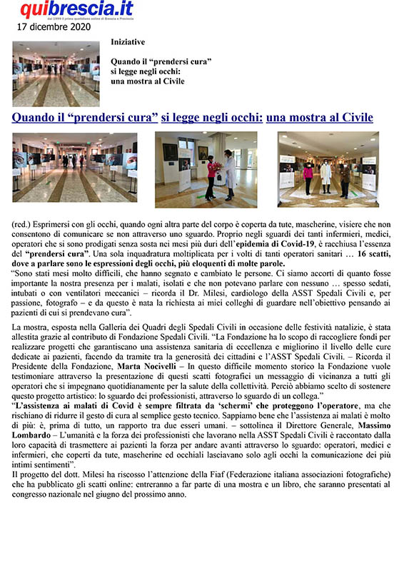 Articolo rassegna stampa