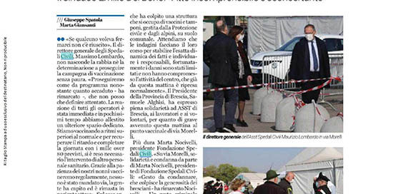 Articolo rassegna stampa