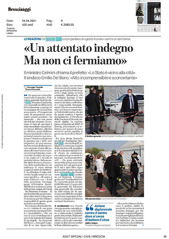 Articolo rassegna stampa