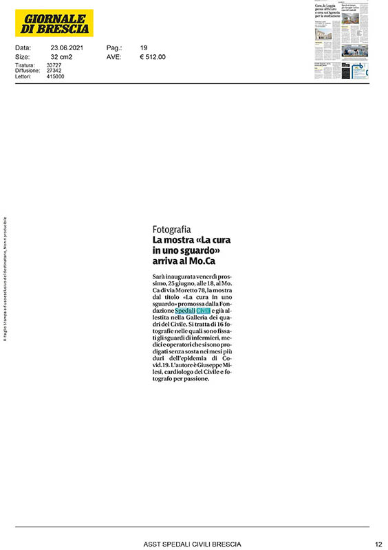 Articolo rassegna stampa