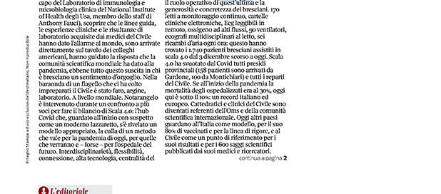 Articolo rassegna stampa