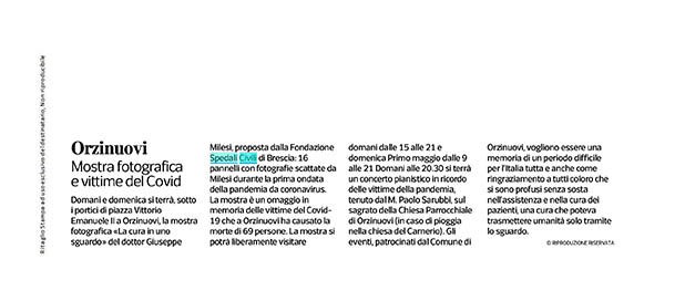 Articolo rassegna stampa