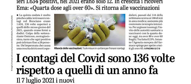 Articolo rassegna stampa