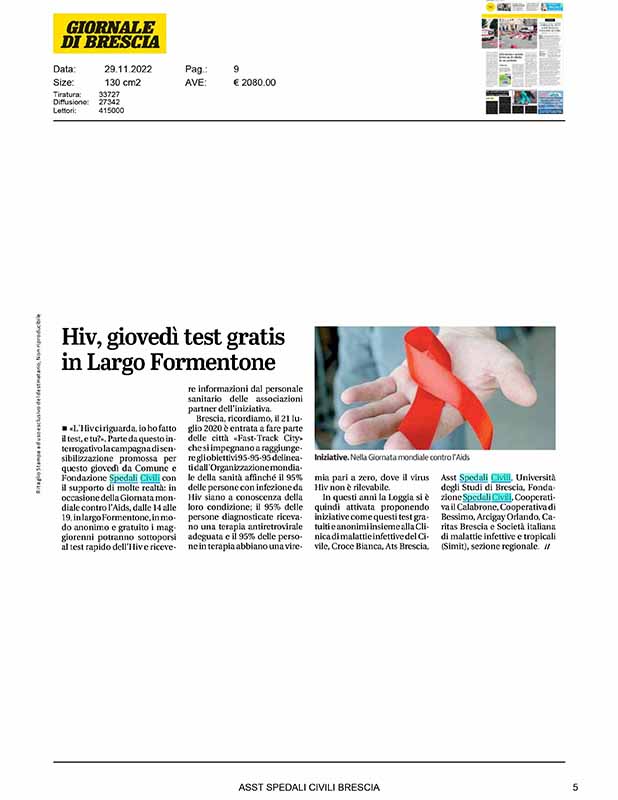 Articolo rassegna stampa