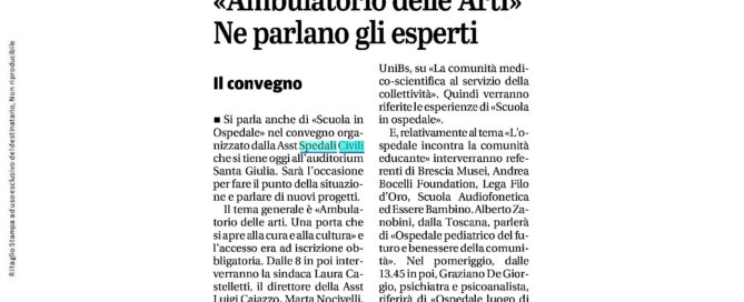 Articolo rassegna stampa