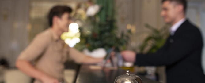 reception di un hotel